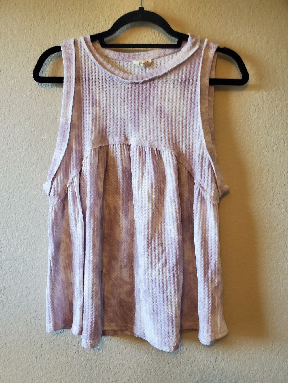 Peach Love California Lavender Waffle Babydoll Tank Beach Summer